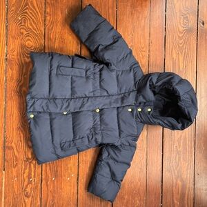 J.Crew Crewcuts Girls Navy Puffer Jacket, Size 2